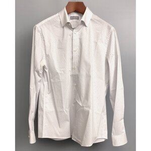 BNWOT Michael Kors Dress Shirt White With Cool Pattern Size 16 (L) OEKO-TEX